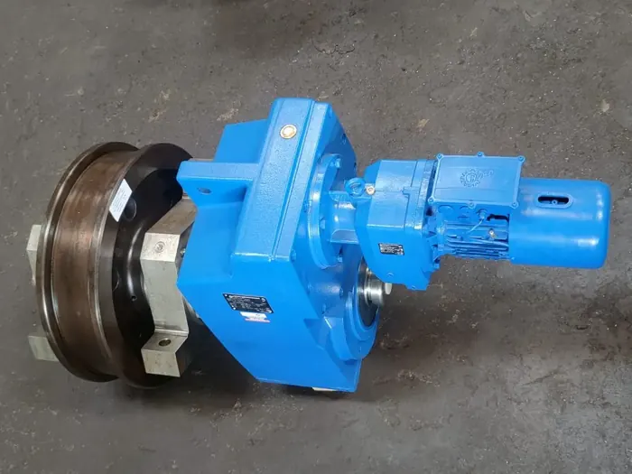 Geared drive wheel assembly with gearbox