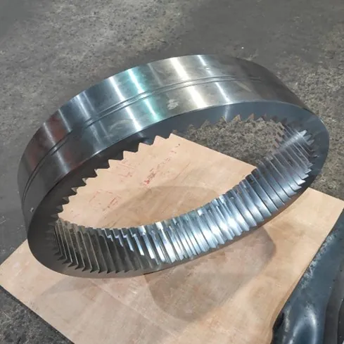 Machined internal ring gear on the shop floor