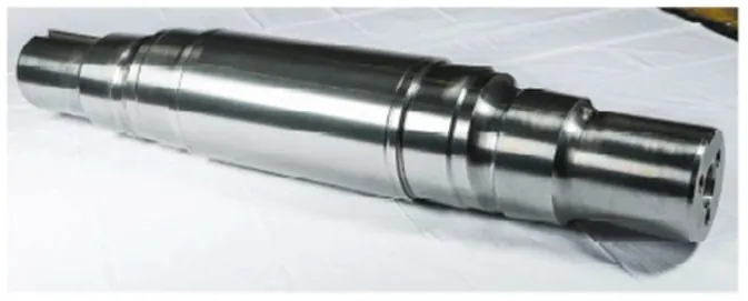Machined eccentric shaft for a jaw crusher, made by Vikrant Forge
